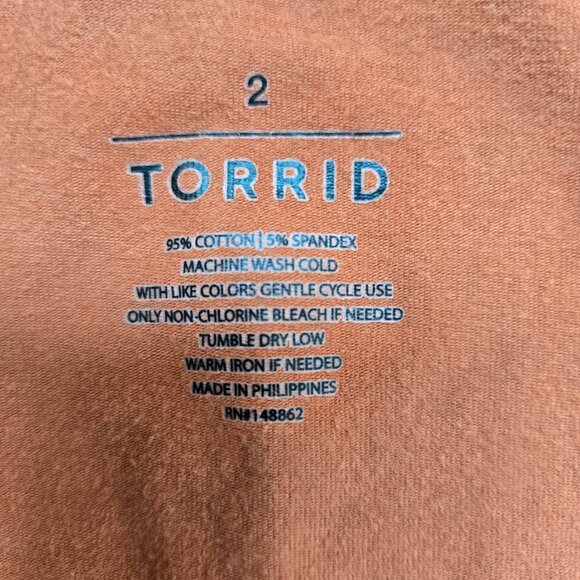 6025-2 Torrid rust brown leopard animal stretch Tank top Cami size 2 14/16 XL - Picture 3 of 3